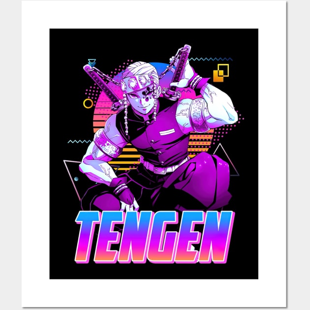 Tengen Uzui Retro Art Wall Art by eldridgejacqueline